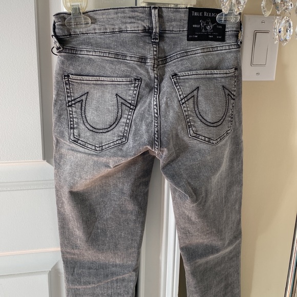 New Washed gray True Religion ‘Jennie Curvy’ skinny jeans SZ 25 - Picture 5 of 6